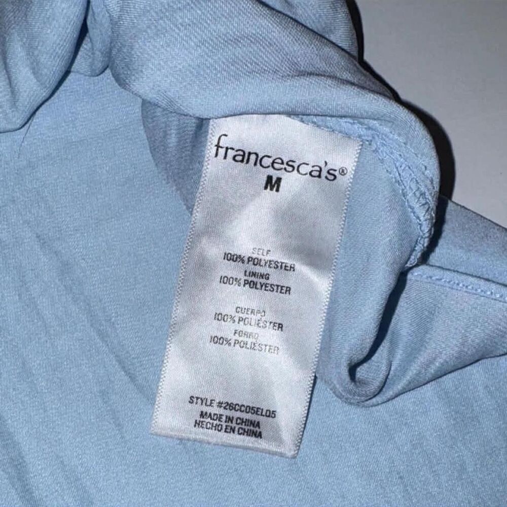 Francesca-s Women's White and Blue Dress - Picture 5 of 5